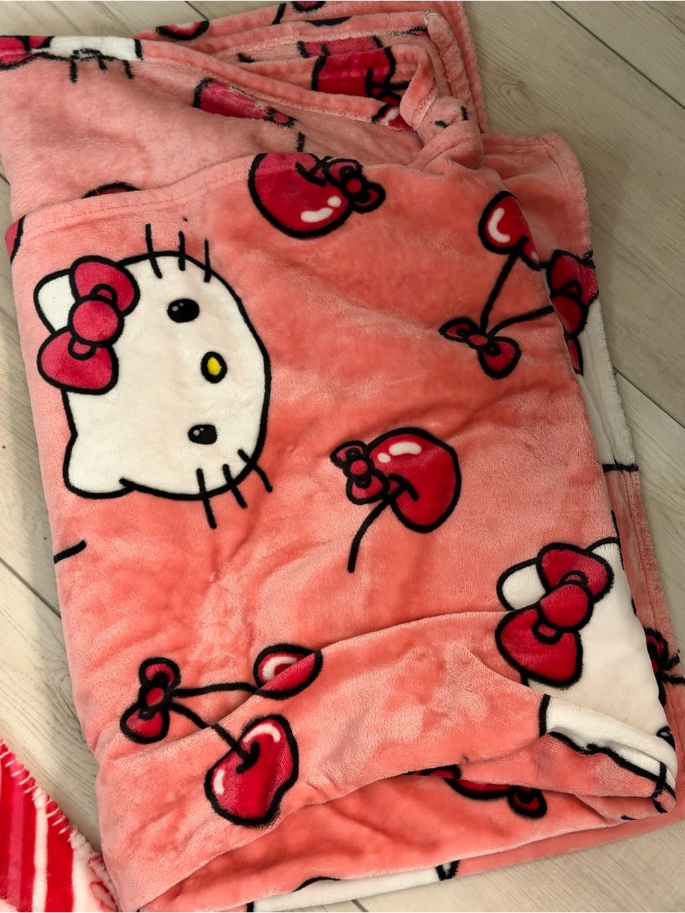 Sanrio Hello Kitty Cherry Throw Blanket